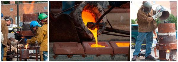 Waupaca Foundry Leads Community Art Project Pouring Gray Iron Castings